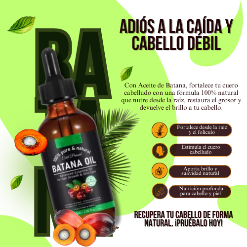 Aceite Batana x2: El Secreto Ancestral para Prevenir la Caída del Cabello y Estimular el Crecimiento ✔